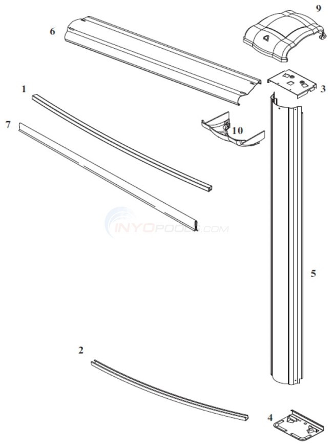 Best ideas about Above Ground Pool Top Rail Replacement Parts
. Save or Pin Eclipse LX 24 Round 52" Wall Steel Top Rail Steel Now.