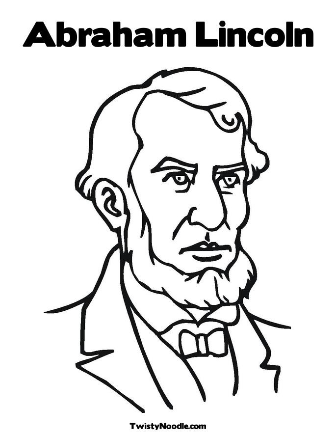 Abraham Lincoln Coloring Pages
 Abraham Lincoln Free Colouring Pages