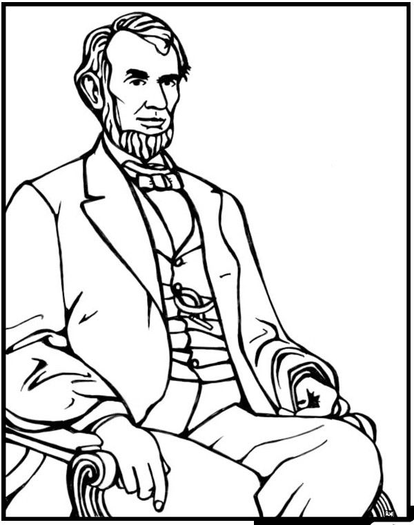 Abraham Lincoln Coloring Pages
 Abraham Lincoln Coloring Page