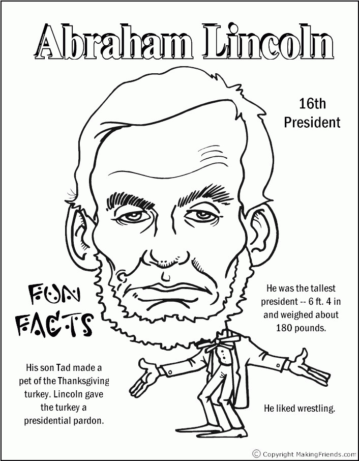 Abraham Lincoln Coloring Pages
 Abraham Lincoln Coloring Pages Printable Coloring Home