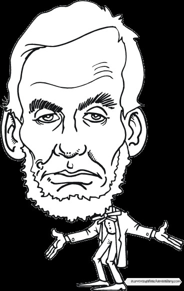 Abraham Lincoln Coloring Pages
 FREE President Lincoln & Washington Coloring Sheet