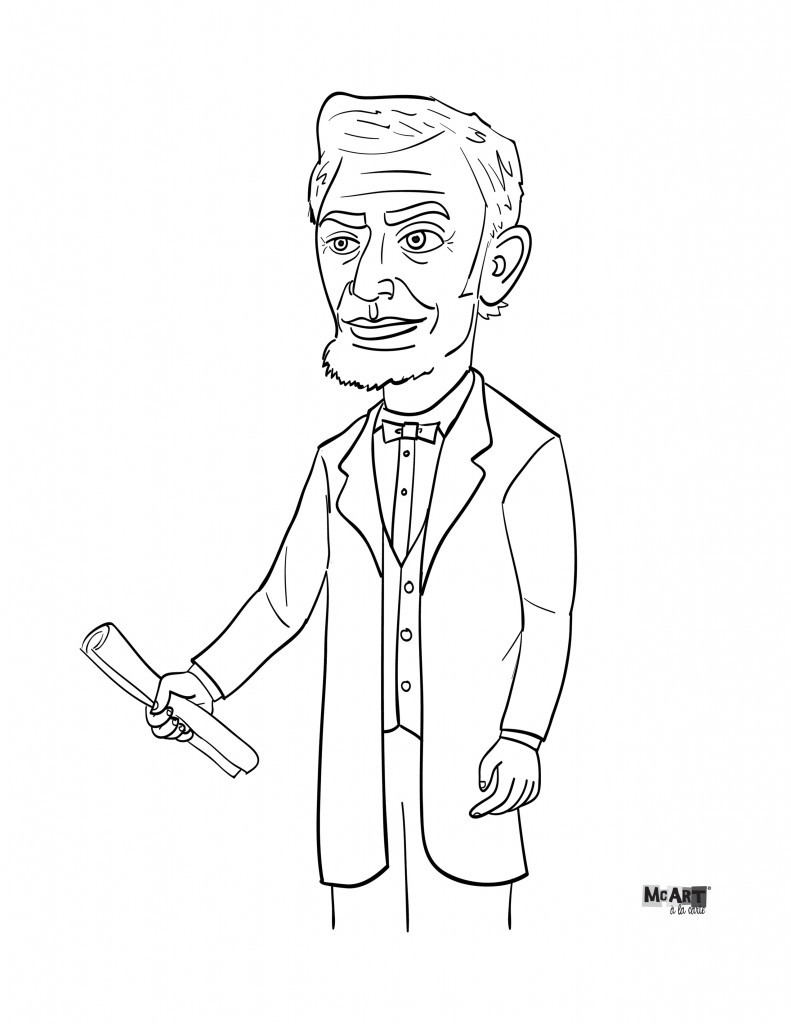 Abraham Lincoln Coloring Pages
 Abe Lincoln Coloring Page