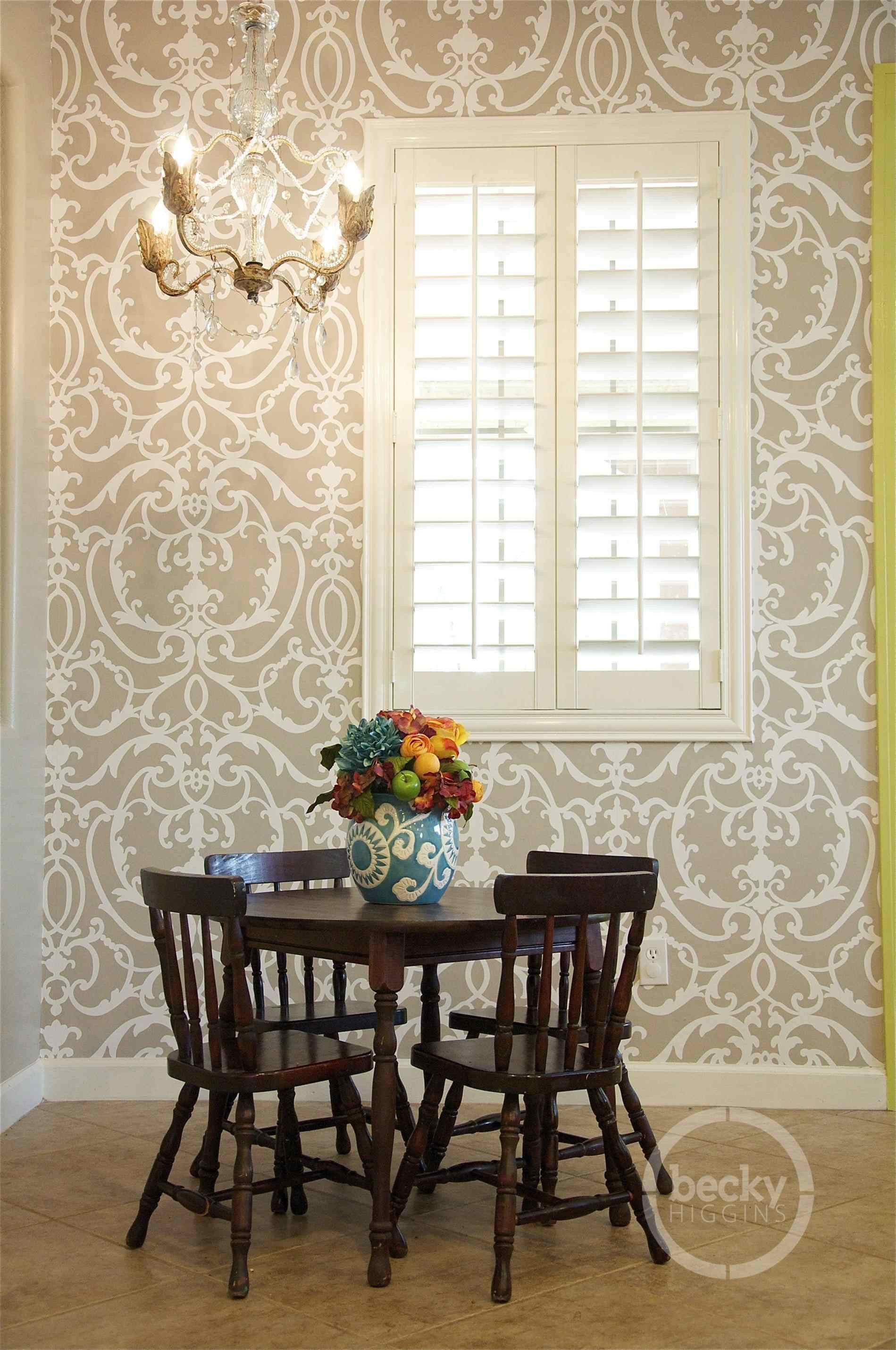 Best ideas about Accent Wall Table
. Save or Pin dining room wallpaper accent wall Now.