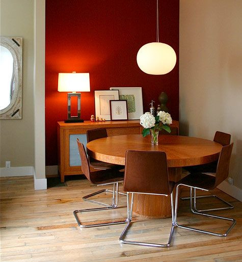 Best ideas about Accent Wall Table
. Save or Pin Great small space dining room I love the table Now.