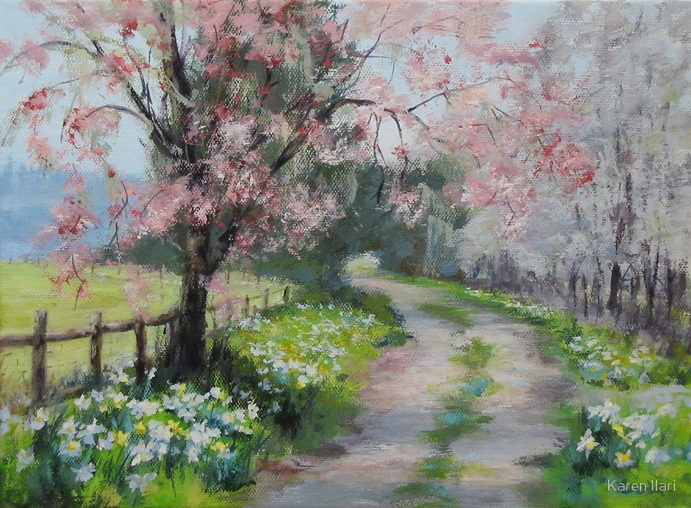 Best ideas about Acrylic Landscape Paintings
. Save or Pin "Original Acrylic Landscape Painting Spring Walk" by Now.