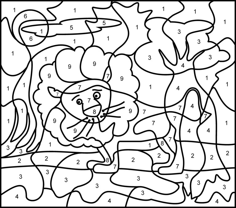 Addition Coloring Sheets For Boys
 Free Printable Color by Number Coloring Pages Best