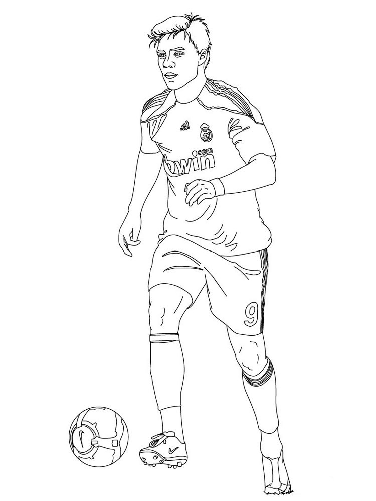 Addition Coloring Sheets For Boys Soccer
 Soccer Player coloring pages Free Printable Soccer Player