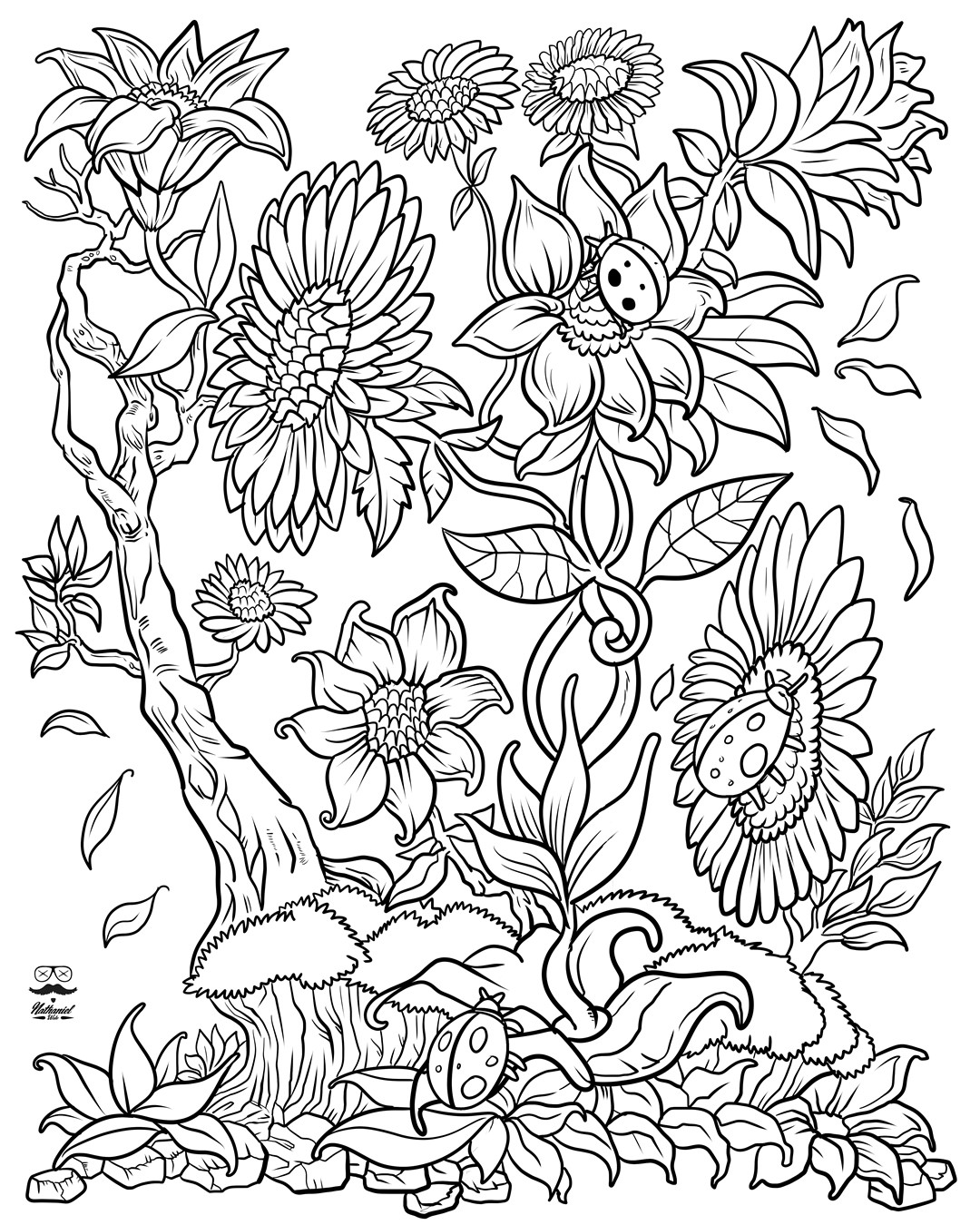 Adult Adult Coloring Books
 Floral Fantasy Digital Version Adult Coloring Book