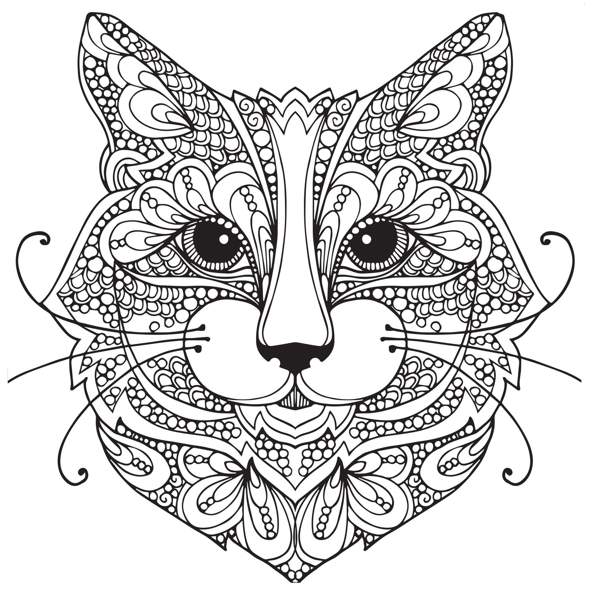 Adult Coloring Book Cat
 Adult Coloring Pages Cat 1 coloring pages