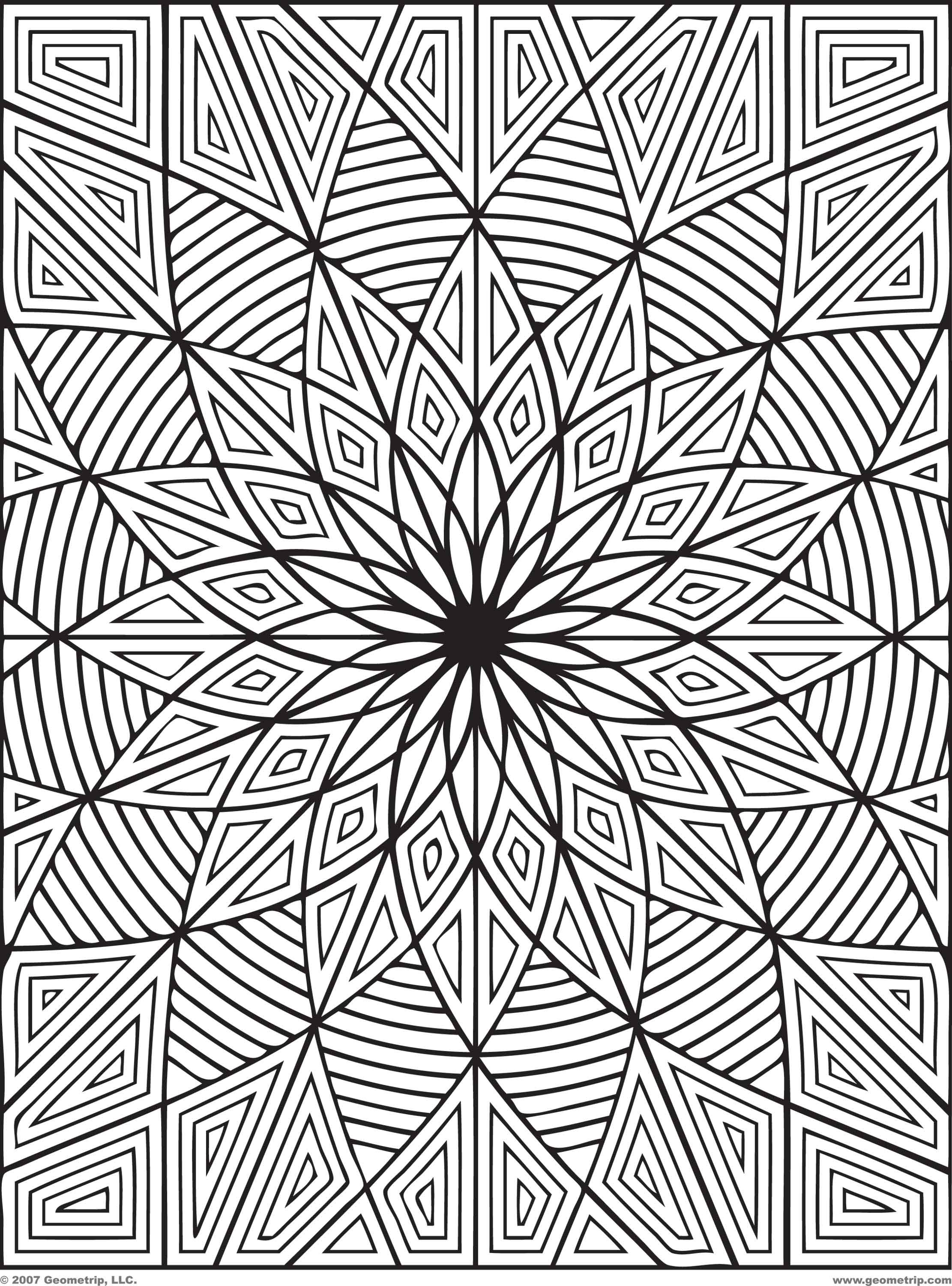 Adult Coloring Book Designs
 Geometric Design Coloring Pages Bestofcoloring