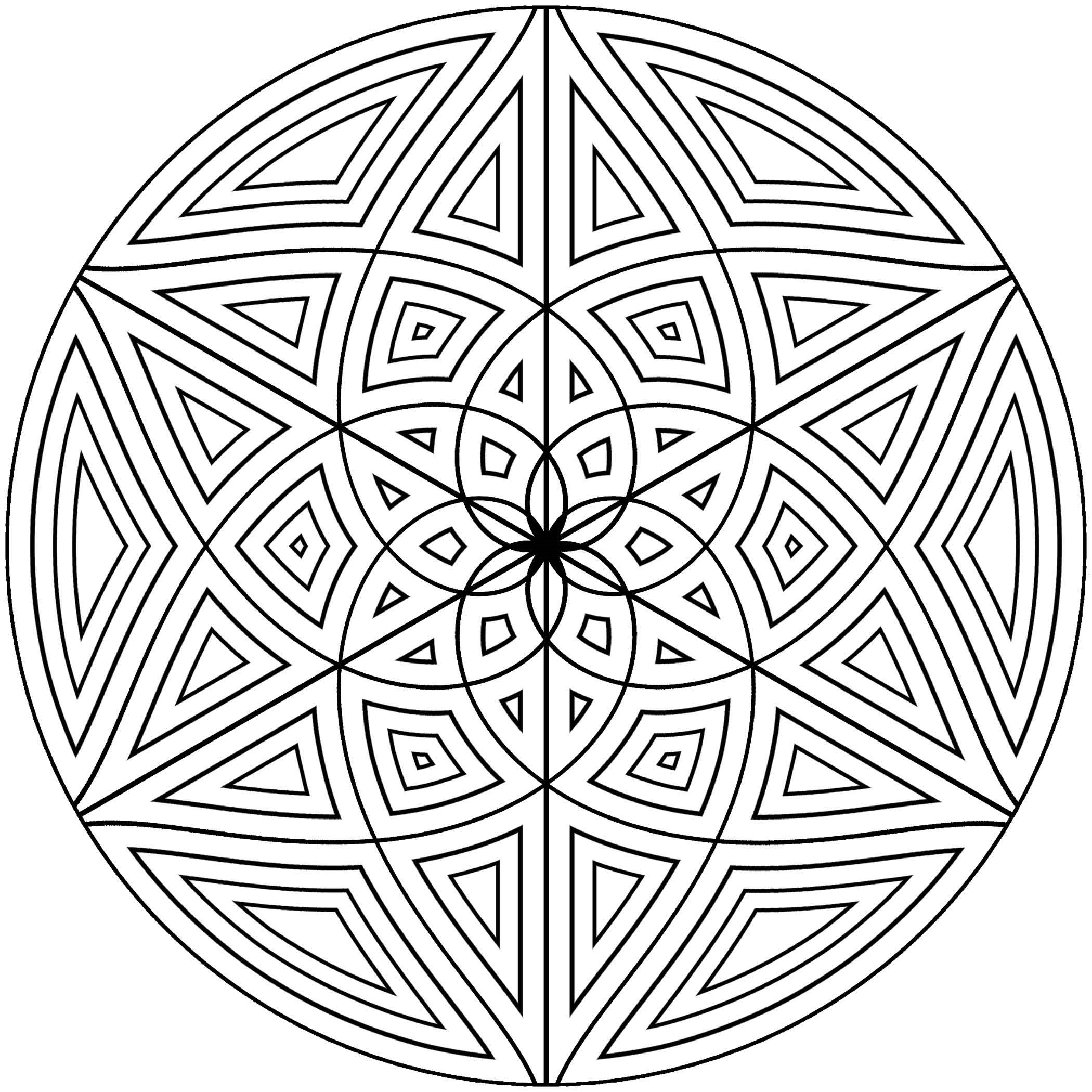 Adult Coloring Book Designs
 Free Printable Geometric Coloring Pages for Adults