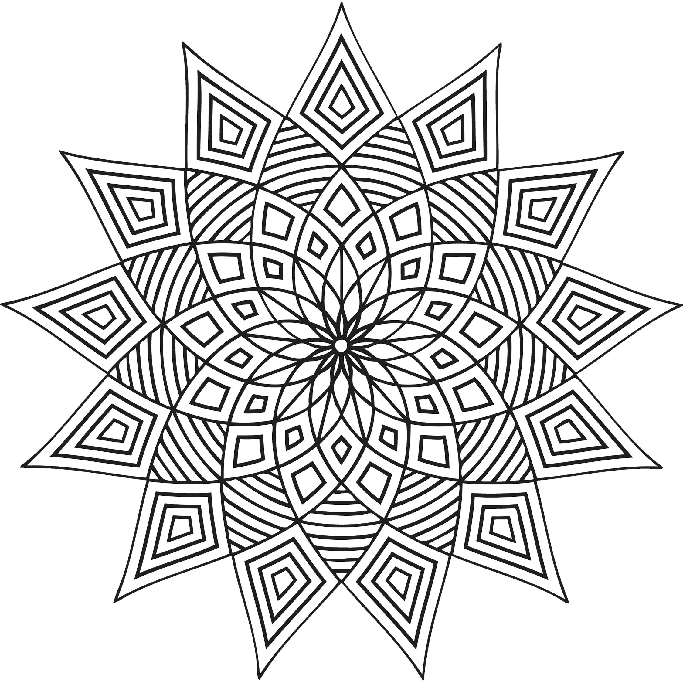 Adult Coloring Book Designs
 Free Printable Geometric Coloring Pages For Kids