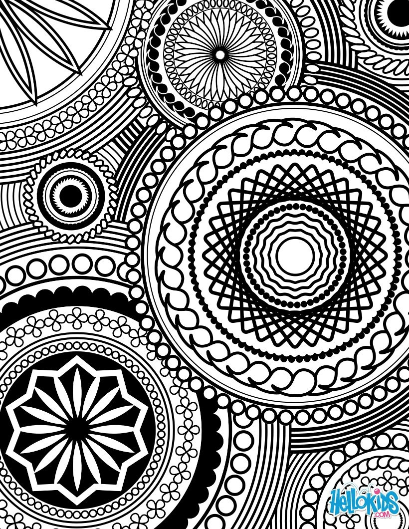 Adult Coloring Book Designs
 Adult coloring design coloring pages Hellokids