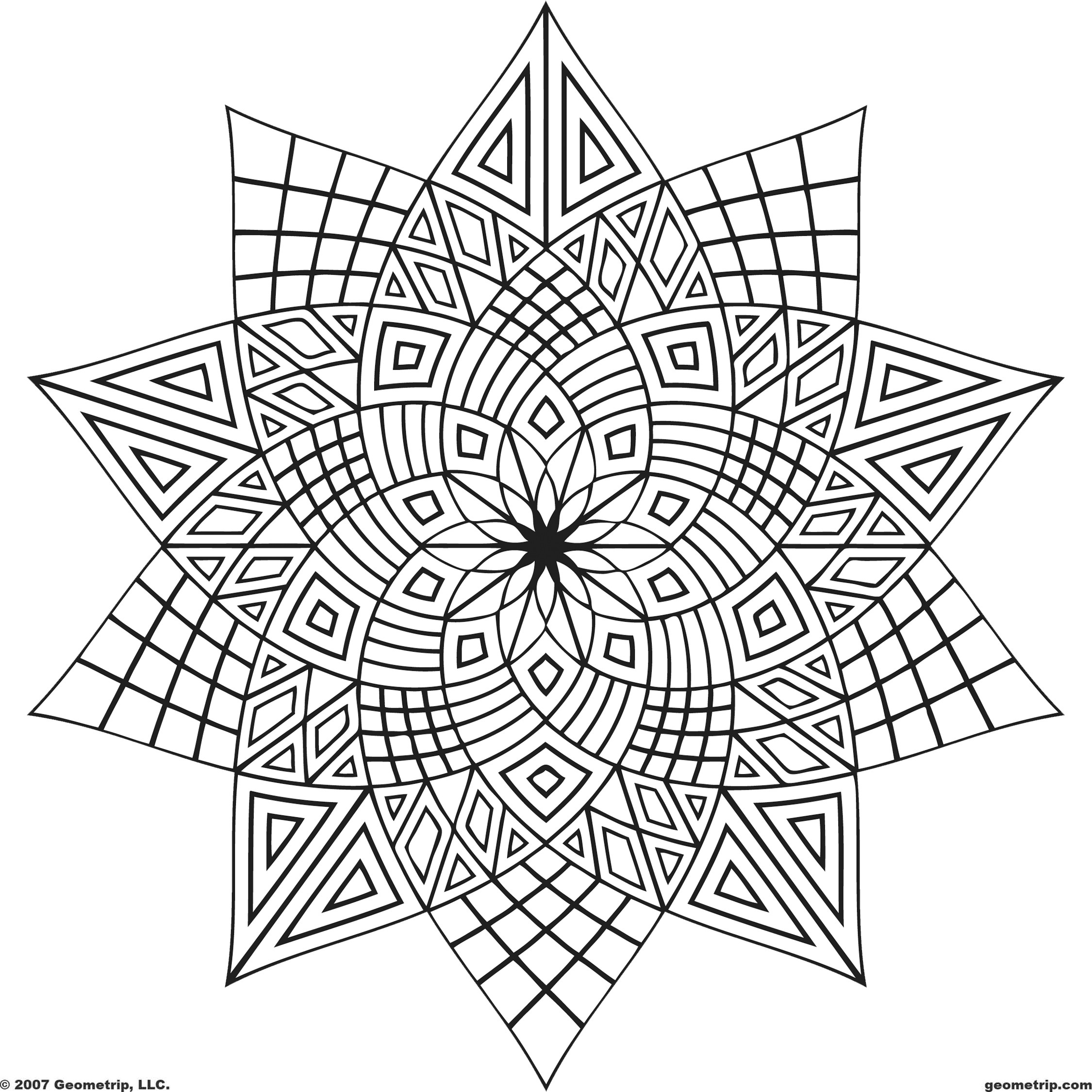 Adult Coloring Book Designs
 COLORING GEOMETRIC DESIGNS Free Coloring Pages