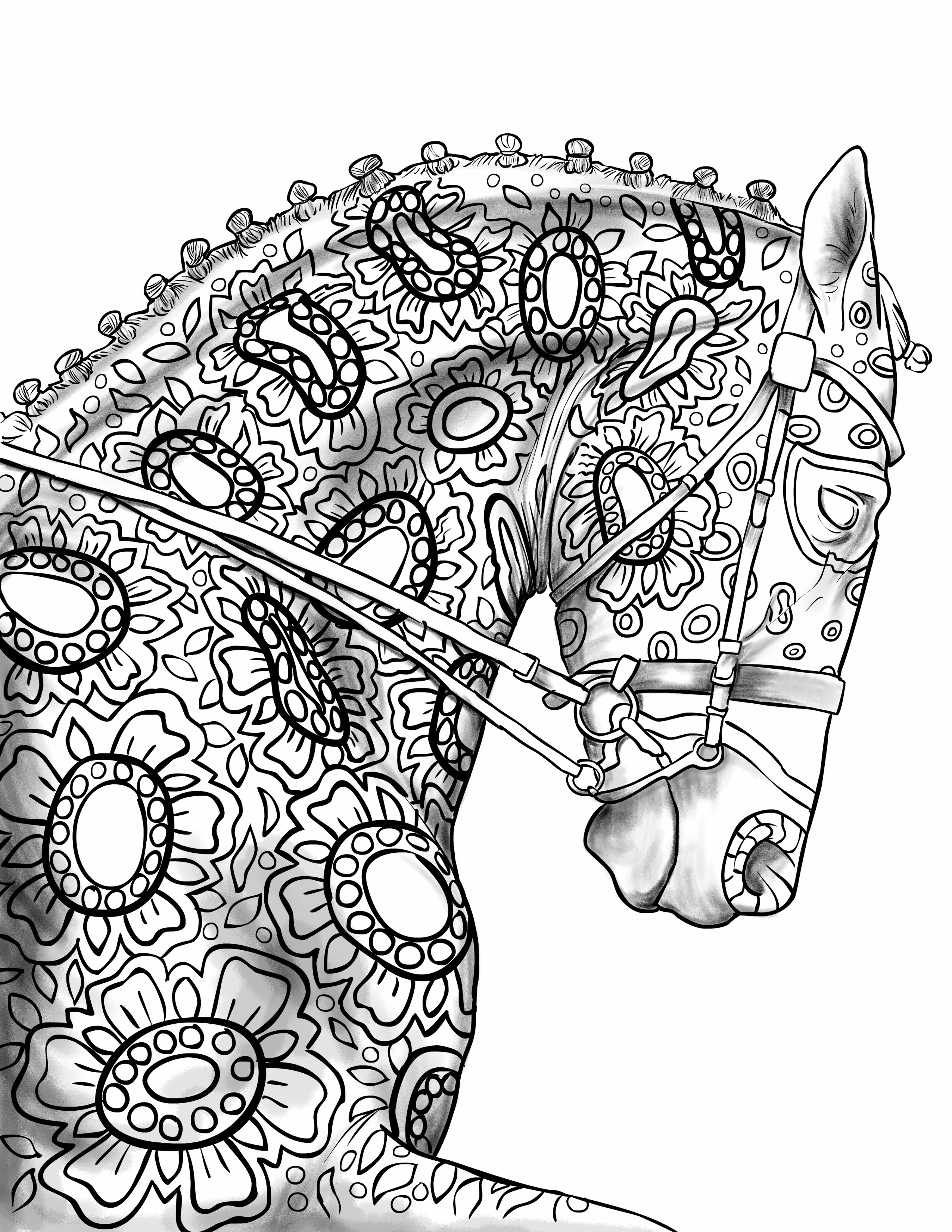Adult Coloring Book Horse
 World Elephant Day Elephants Coloring Pages for Adults