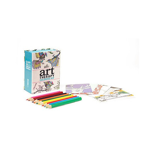 Adult Coloring Book Kit
 Art Therapy Coloring Kit Adult Coloring Book by Sam Loman