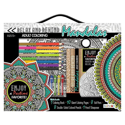 Adult Coloring Book Kit
 Bendon Adult Coloring Book Kit Mandalas Tar