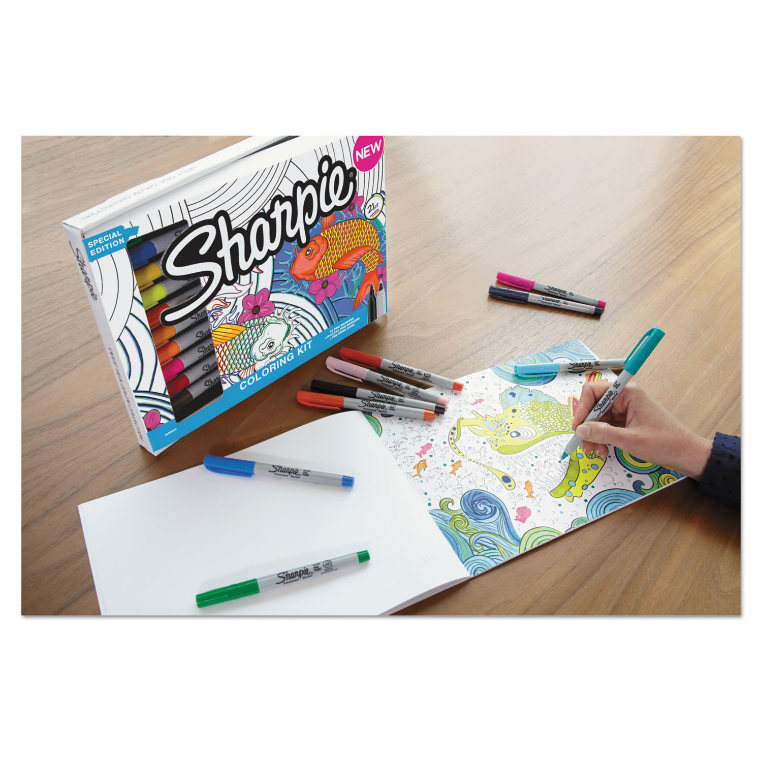 Adult Coloring Book Kit
 Adult Coloring Kit by Sharpie SAN