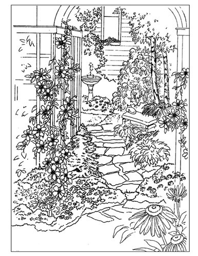Adult Coloring Book Pages Secret Garden
 5 Best of Adult Garden Coloring Pages Printable