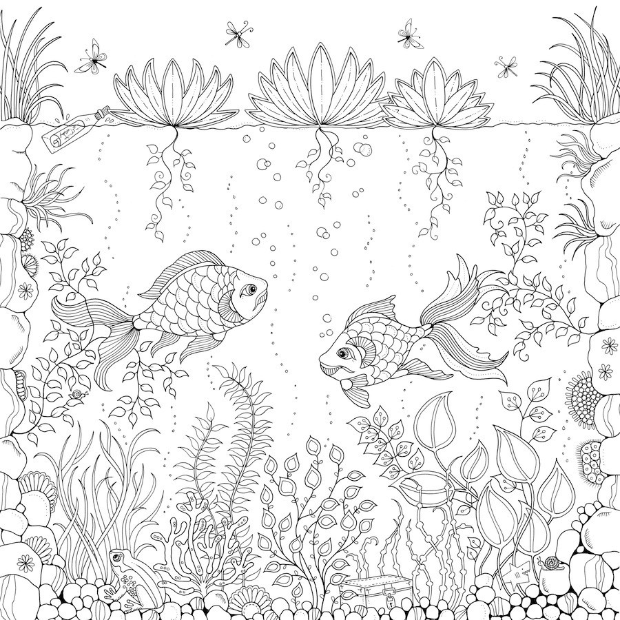 Adult Coloring Book Pages Secret Garden
 10 Adult Coloring Books To Help You De Stress And Self