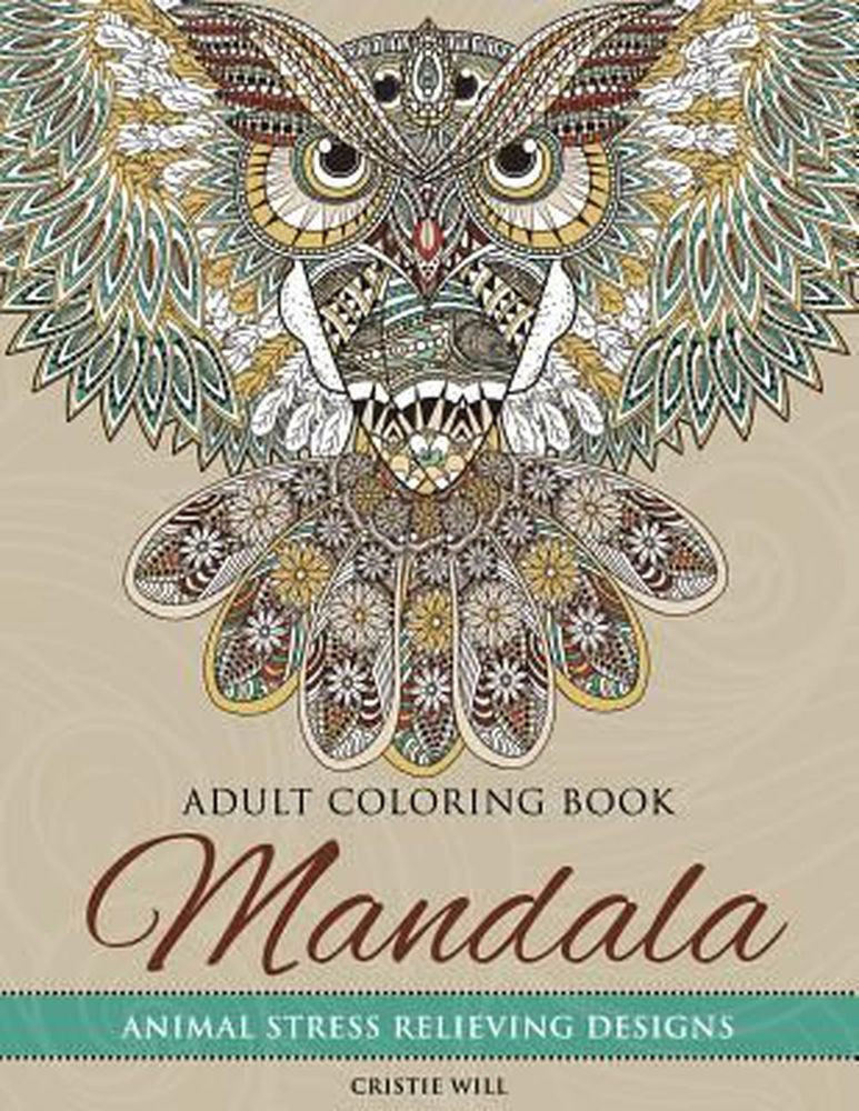 Adult Coloring Book Stress Relieving Animal Designs
 Mandala Adult Coloring Book Animal Stress Relieving