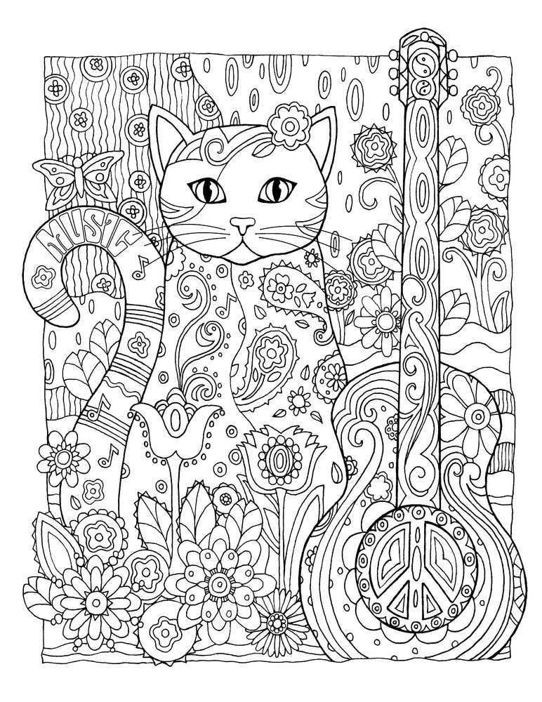 Adult Coloring Books Cats
 Cool Coloring Pages For Adults Cool Coloring Pages Cool