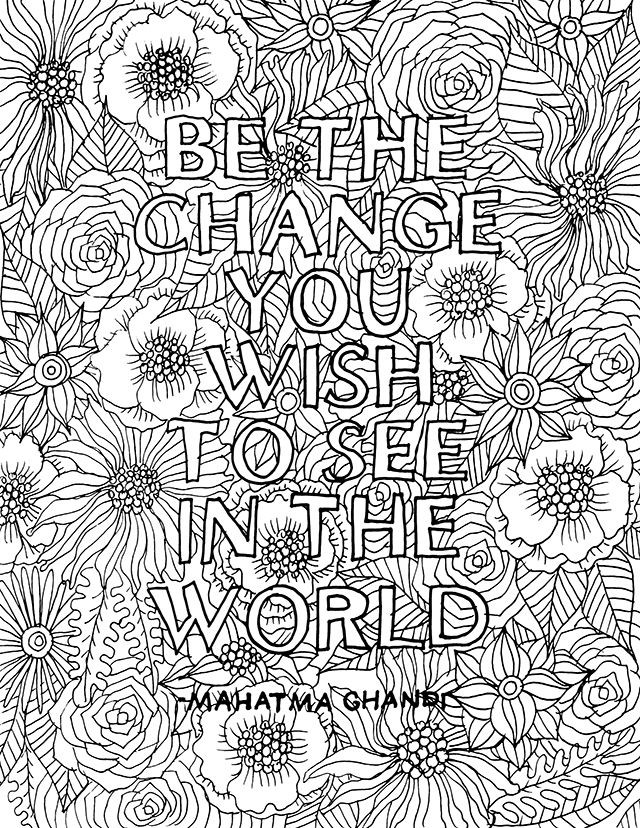 Adult Coloring Books Quotes
 free printable coloring pages for adults quotes