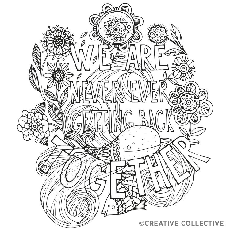 Adult Coloring Books With Swear Words
 FREE Coloring Pages From Creative Collective – Adult