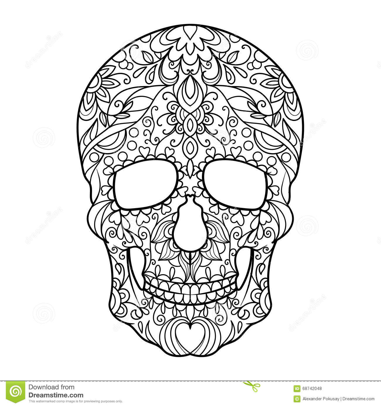 Adult Coloring Pages Abstract Skull
 Abstract Skulls Coloring Coloring Pages