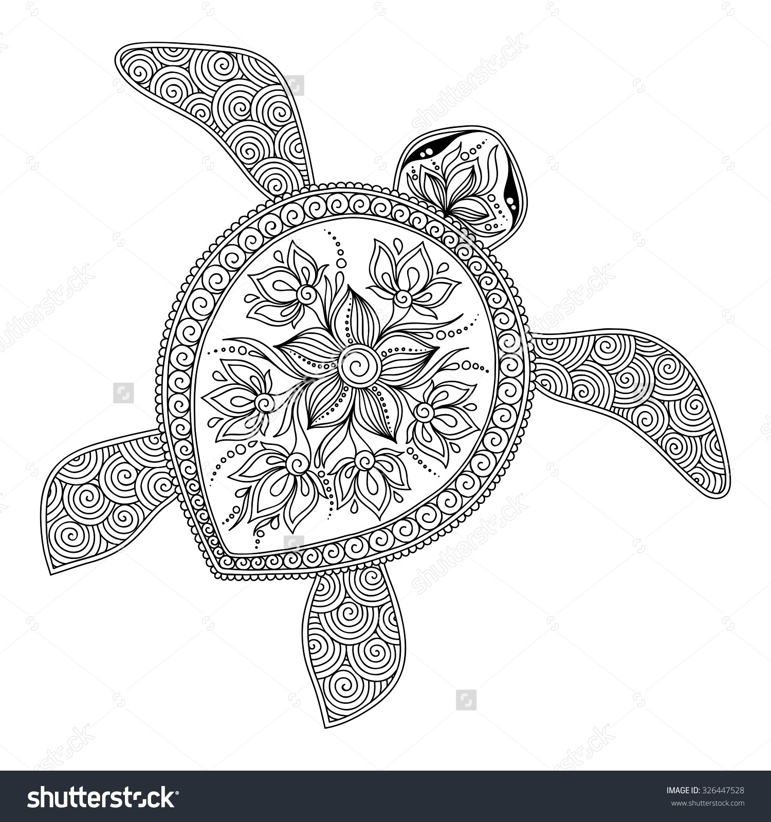 Adult Coloring Pages Animal Patterns
 Sea Turtle Adult Coloring Pages Animal Patterns Printable