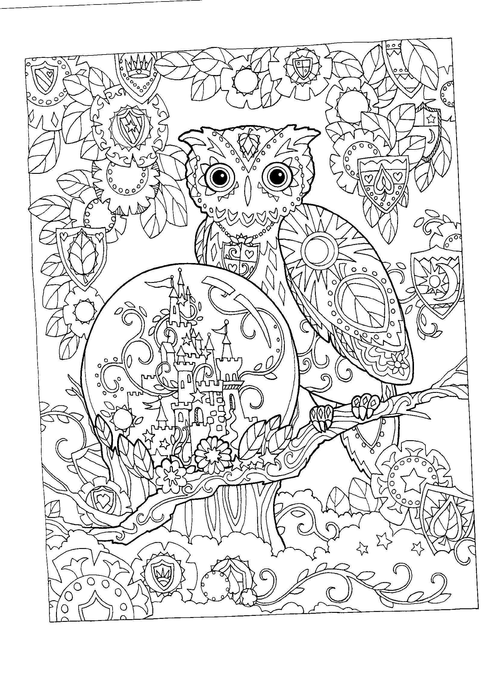Adult Coloring Pages Animal Patterns
 Adult Coloring Pages Animal Patterns Owl Download Free