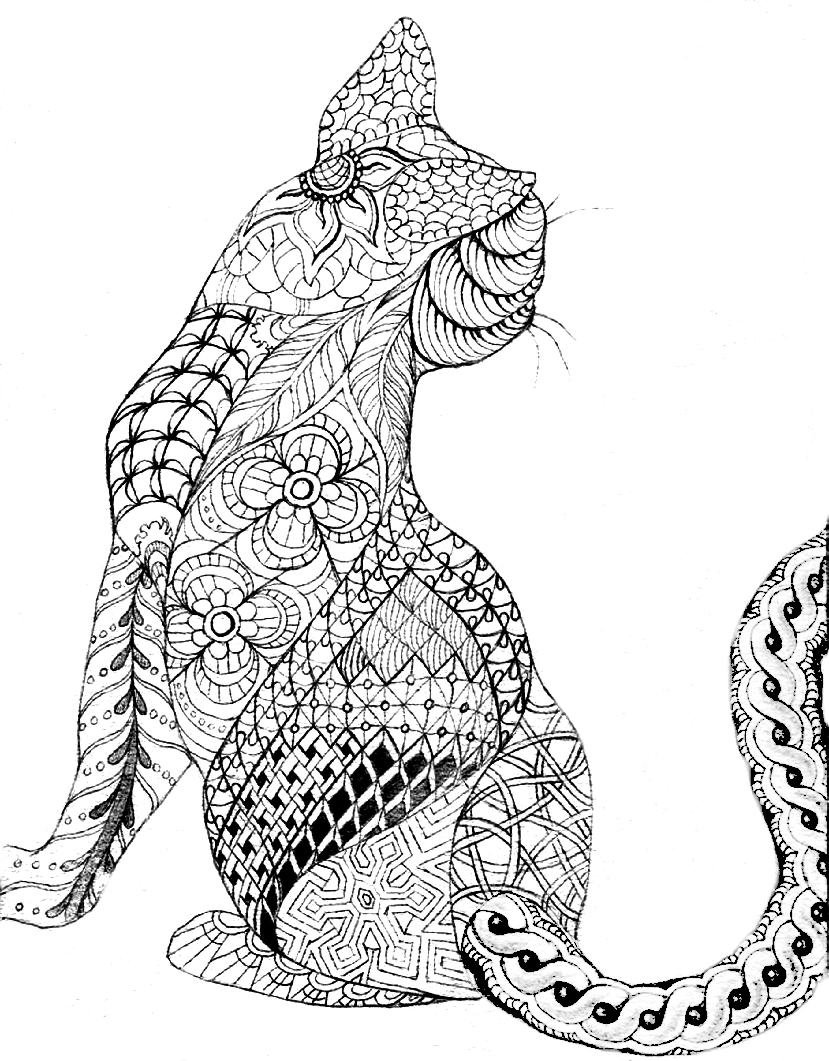 Adult Coloring Pages Animal Patterns
 Free Printable Adult Coloring Pages