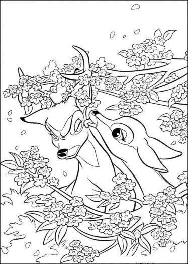 Adult Coloring Pages Disney
 rådjur Målarbilder Pinterest