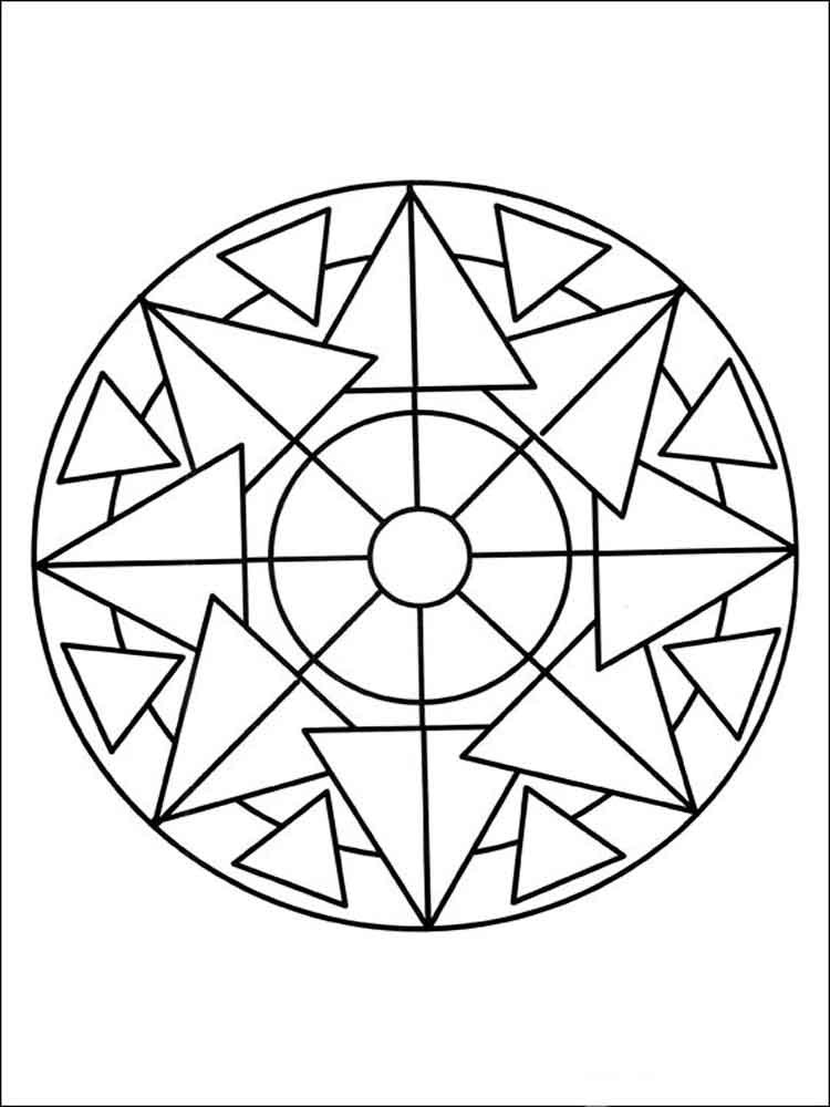 Adult Coloring Pages Easy
 Simple mandala coloring pages for adults Free Printable