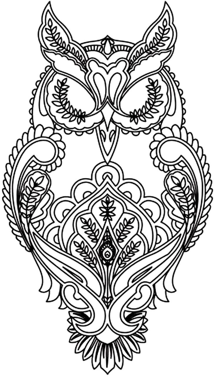 Adult Coloring Pages Owl
 Free Difficult Coloring Pages For Adults
