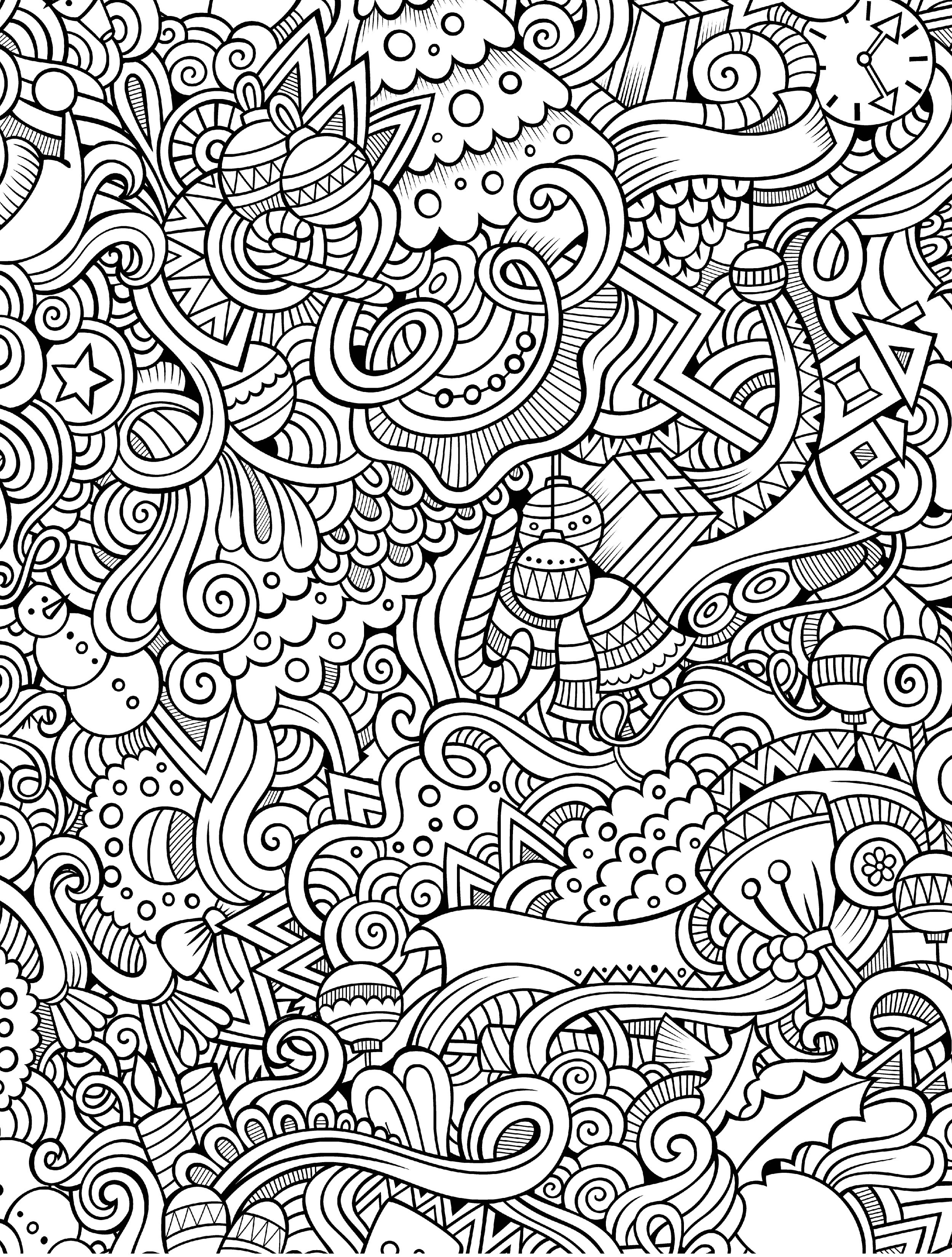 Adult Coloring Pages Pdf
 10 Free Printable Holiday Adult Coloring Pages