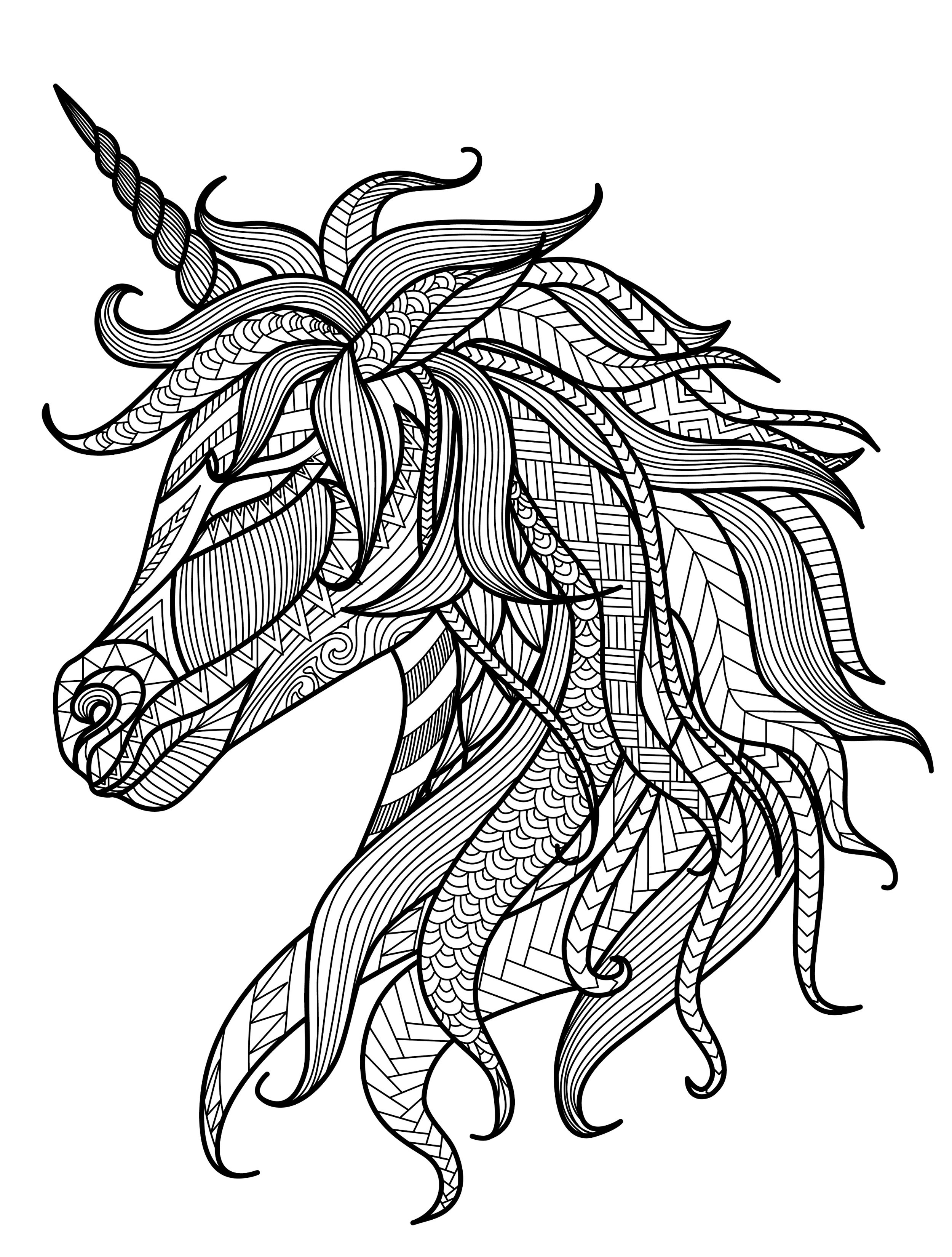 Adult Coloring Pages Unicorn
 20 Gorgeous Free Printable Adult Coloring Pages Page 5
