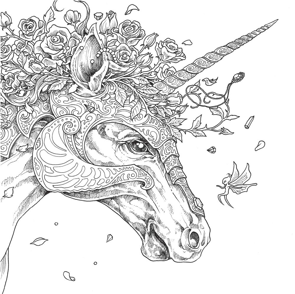Adult Coloring Pages Unicorn
 ce Upon A Time Mythomorpia Happened Kerby Rosanes