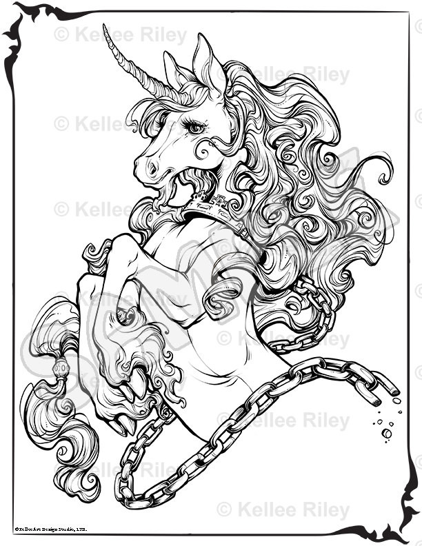 Adult Coloring Pages Unicorn
 Unicorn Adult Coloring Pages