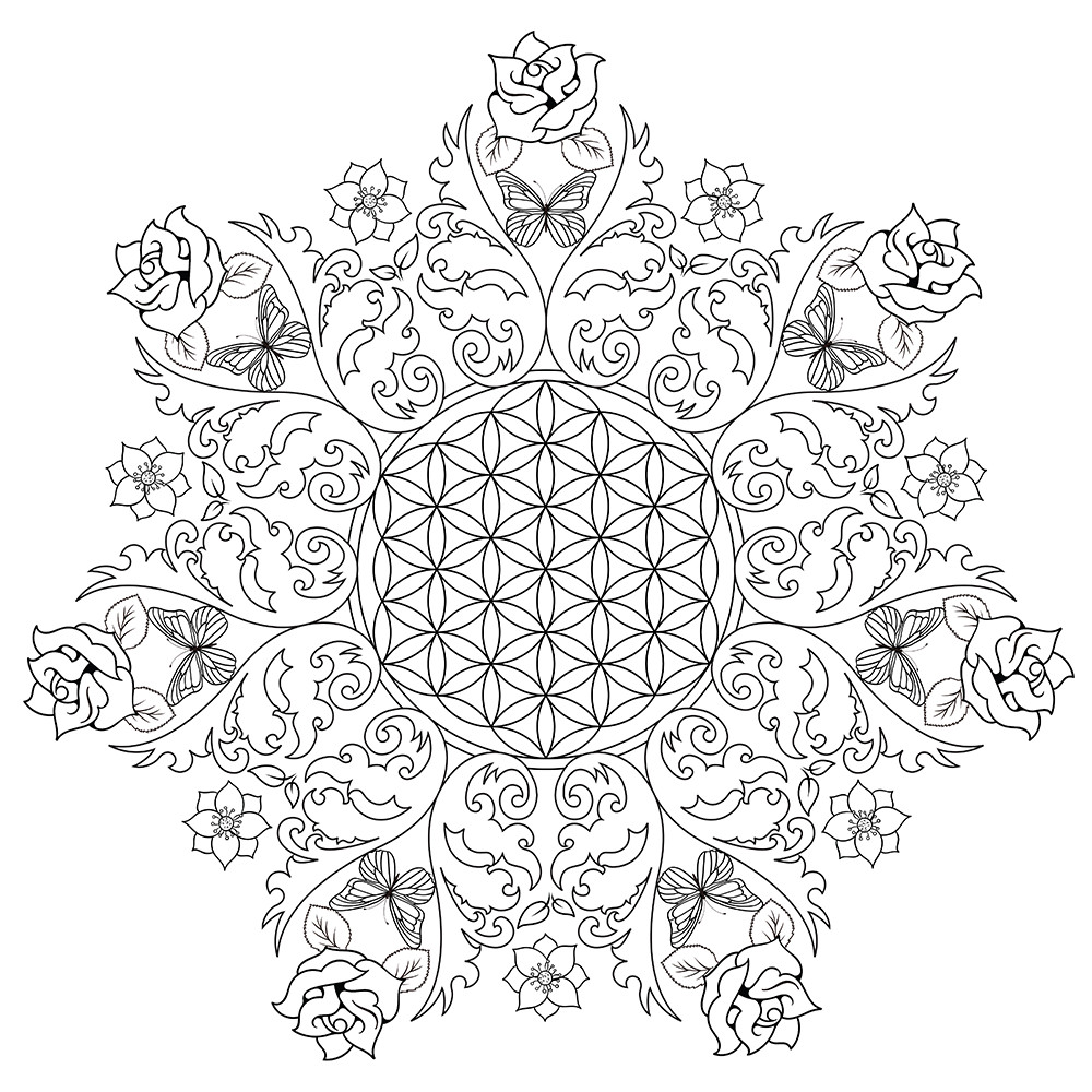 Adult Coloring Sheets For Kids
 Flower Coloring Pages for Adults Best Coloring Pages For