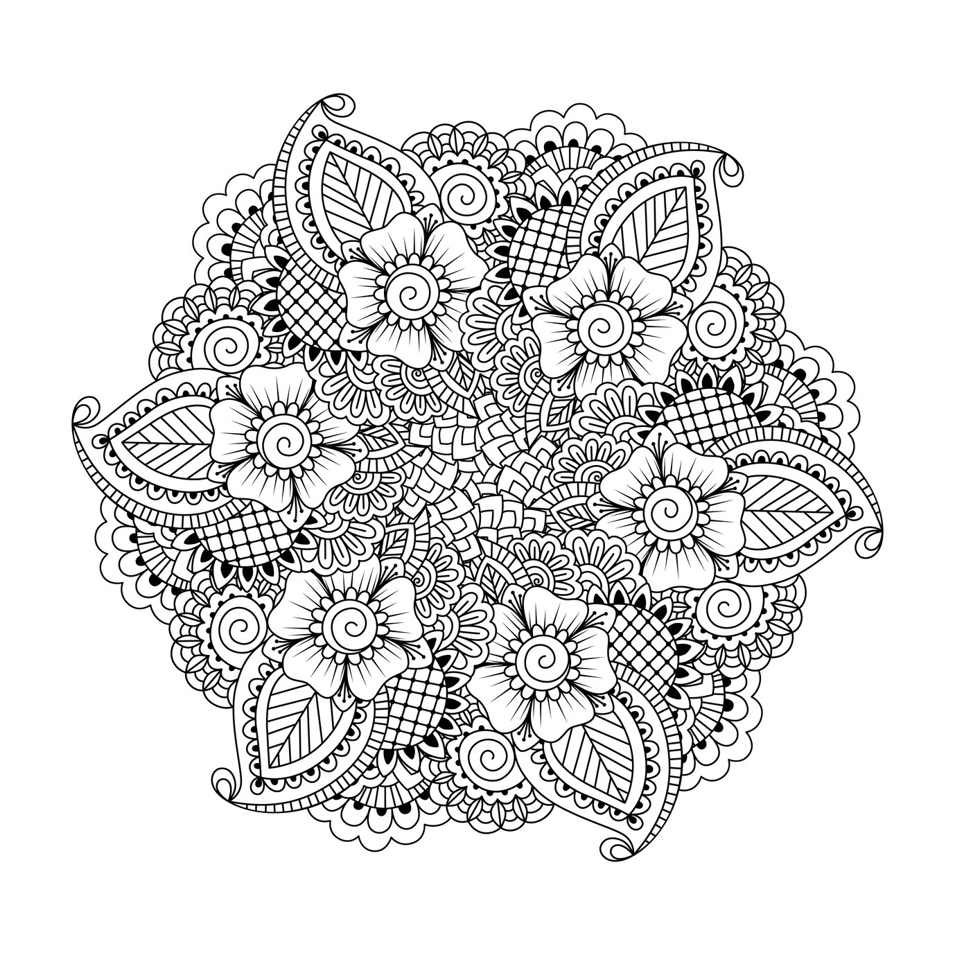 Adult Mandala Coloring Pages
 63 Adult Coloring Pages To Nourish Your Mental Visual