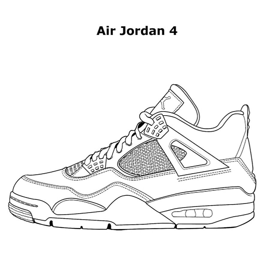 Air Jordan Coloring Pages
 Air Jordan 4 Coloring Coloring Pages