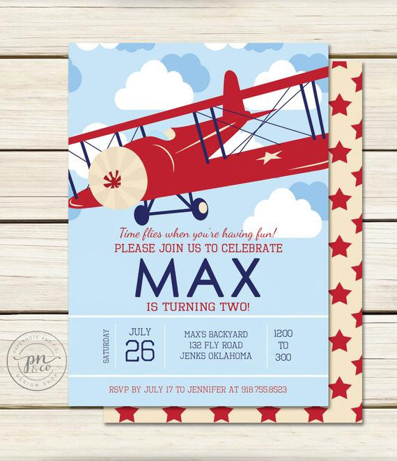 Best ideas about Airplane Birthday Invitations
. Save or Pin Airplane Birthday Airplane Invitation Vintage Airplane Now.