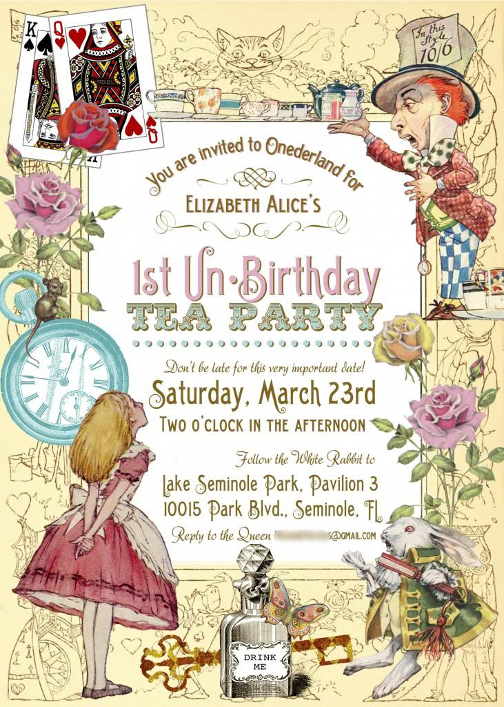 Best ideas about Alice In Wonderland Birthday Invitations
. Save or Pin Free Printable Alice in Wonderland Birthday Invitations Now.