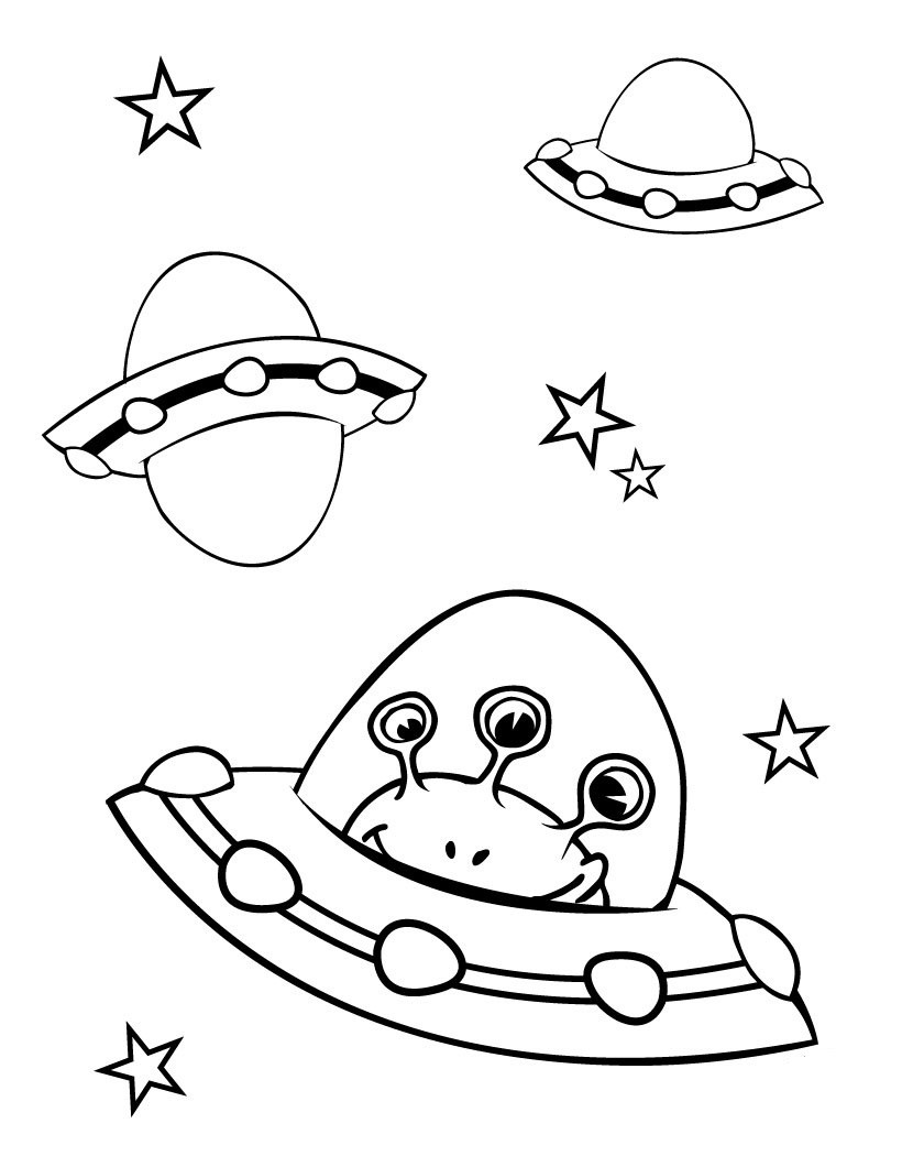 Aliens Coloring Pages
 Free Printable Alien Coloring Pages For Kids