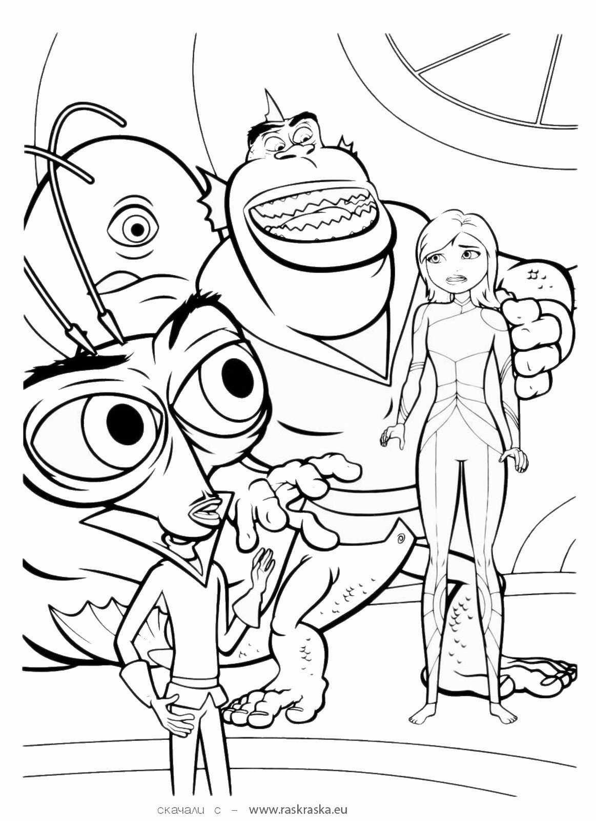 Aliens Coloring Pages
 Monsters vs Aliens Coloring Pages