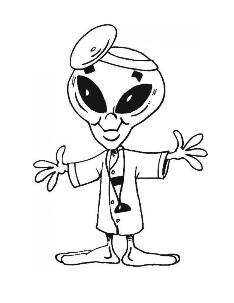Aliens Coloring Pages
 Free Printable Alien Coloring Pages For Kids