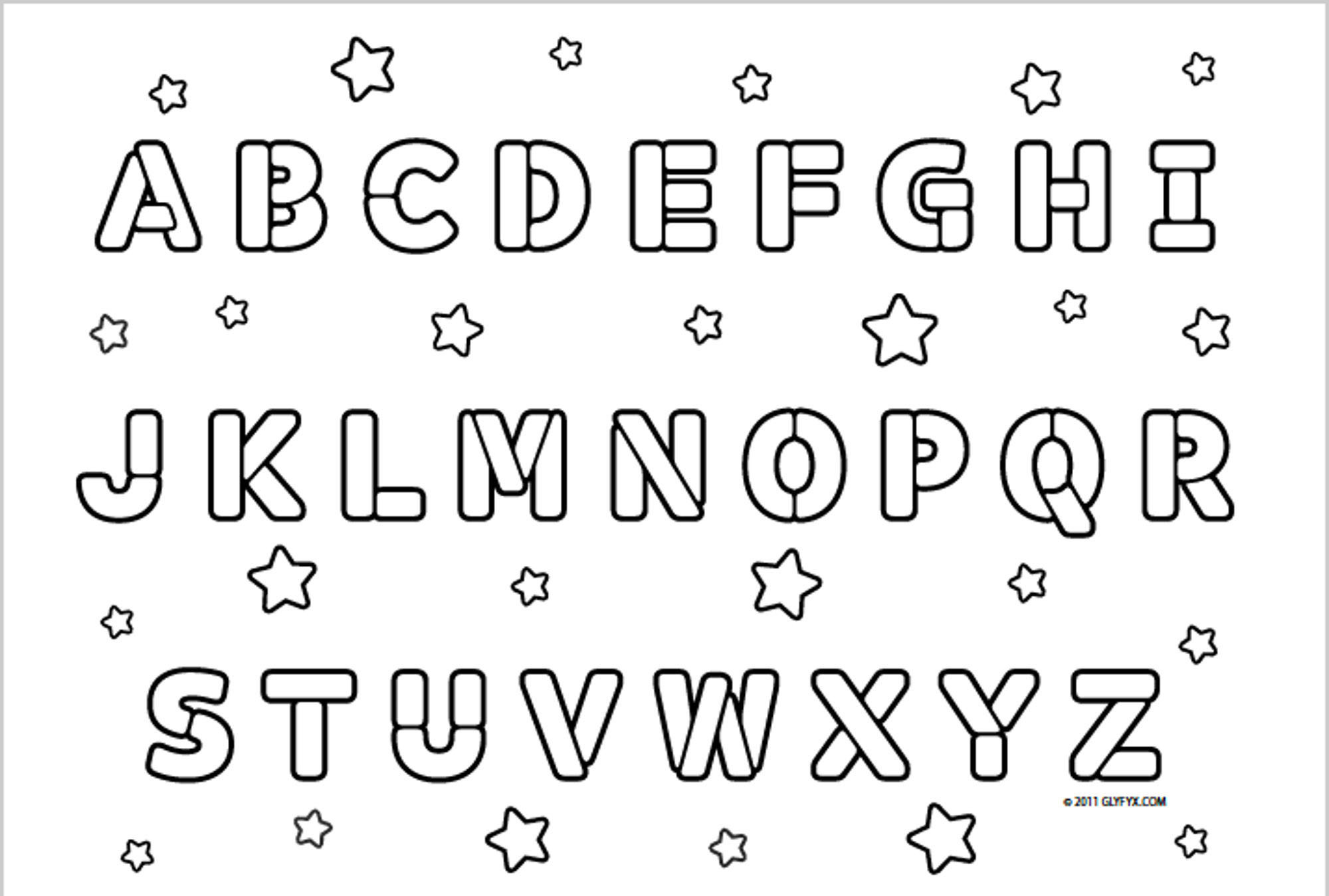 Alphabet Coloring Pages Pdf
 Alphabet Coloring Pages Bestofcoloring