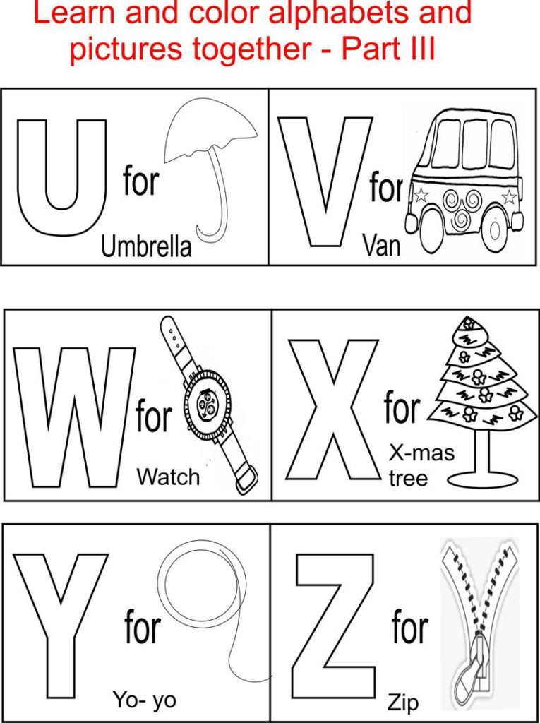 Alphabet Coloring Pages Pdf
 Coloring Pages Abc Printable — Crafthubs Alphabet