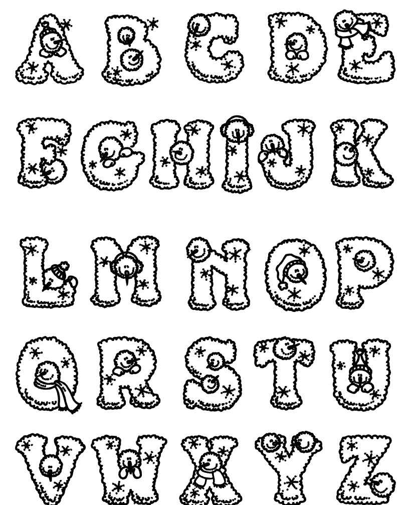 Alphabet Coloring Pages Pdf
 Coloring Pages Free Printable Abc Coloring Pages All